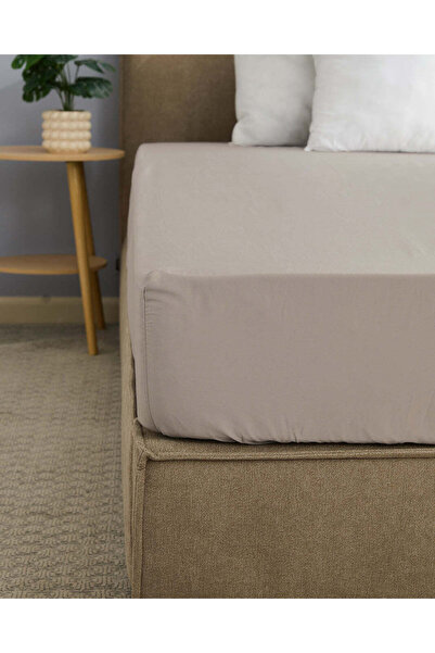 REDTAG Beige Fitted Sheet (Double Size)