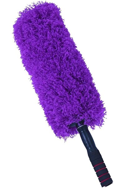 MOTRK فرشاة تنظيف السيارة، فرشاة غبار ناعمة من الألياف الدقيقة، بمقبض طويل (ب...