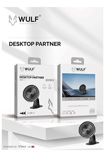 Wulf Essentials حامل سطح مكتب قابل للتعديل 2 في 1 W073 - زاوية عرض مريحة للهو...