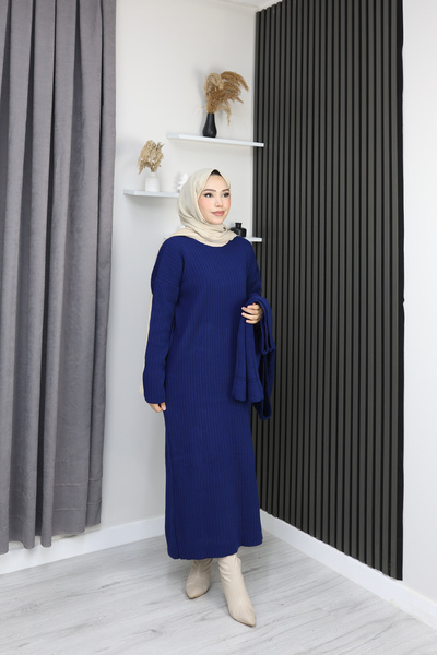 sorisso Knitwear Set Hooded Sweater and Dress