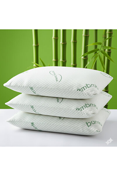 Opalin 3 ADET 1200 GRAM BAMBU VİSCO PARÇACIKLI YASTIK BOYUN DESTEKLİ ORTOPEDİ...