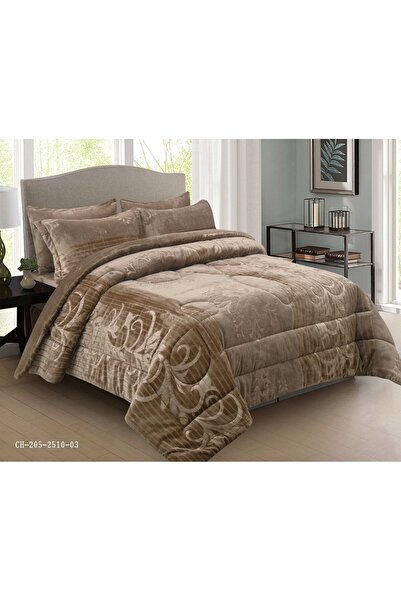 LUXURY Double winter bedspread made of soft velvet, 240x260