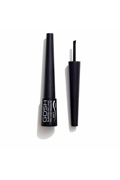 GOSH Eyeliner cu varf ultra-precis si uscare rapida SLANTED 002 matte black 3 ml
