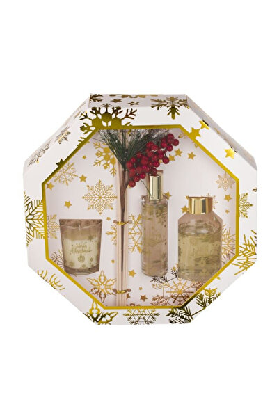 Lumi LUXURY Set Odorizant Camera de Craciun cu Ulei Lumanare si Spray cu Aroma de Mar Condimente