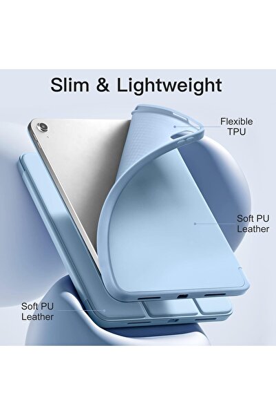 Generic Smart Cat Cot Folio Case for iPad 10th & 11th Generation – Tri-Fold Stand Cover