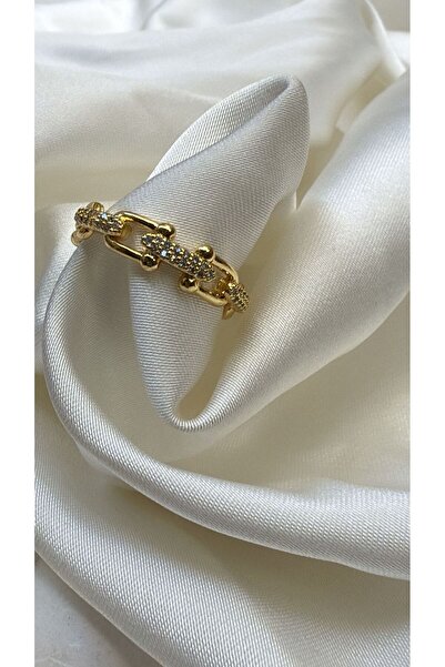 ÖNKÜTAKI خاتم فولاذي بتفاصيل أنيقة