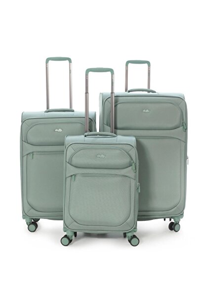 SKYFLY 3'lü kumaş valiz seti