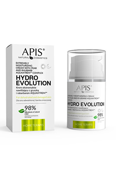 Apis Natural Cosmetics Hydro Evolution ultra-light, intensely moisturizing cream with pear and rhubarb extract, 50 ml