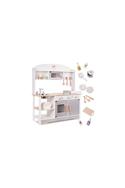 Three top online Wooden MDF Children's Kitchen with Accessories 82 cm