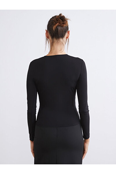 LC Waikiki Crew Neck Gathered Blouse