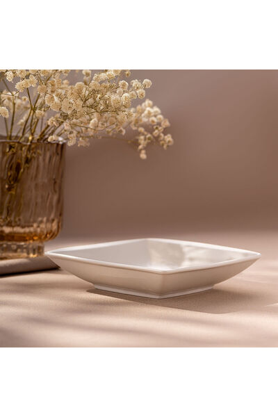 MuratogluHome Emsan Pamukkale Square Deep Plate 15 cm