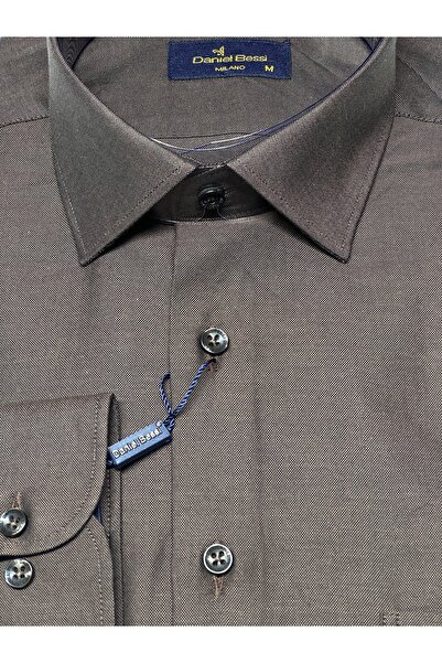 Daniel Bessi Μακρυμάνικο ύφασμα Oxford κανονικής εφαρμογής 100% βαμβάκι Κλασικό ανδρικό πουκάμισο με τσέπες GML-584