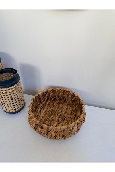 LEONEV Round Wicker Organizer Basket