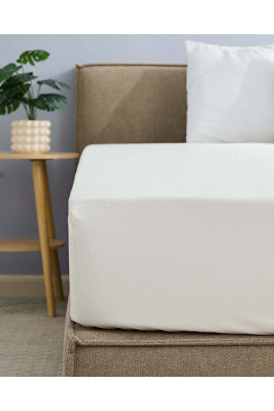 REDTAG Ivory Fitted Sheet (Double Size)
