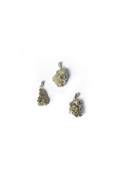 Mood Necklaces Raw pyrite pendant -- ± 2.5 cm