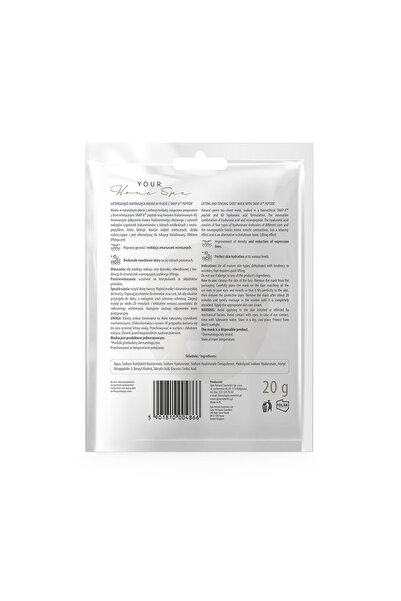 Apis Natural Cosmetics Tissue mask with green tea and SNAP-8 peptide for lifting and anti-wrinkle effect, Single dose