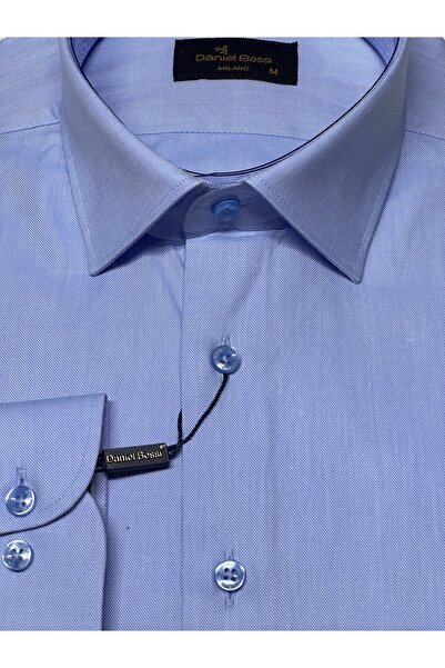 Daniel Bessi Μακρυμάνικο ύφασμα Oxford κανονικής εφαρμογής 100% βαμβάκι Κλασικό ανδρικό πουκάμισο με τσέπες GML-584