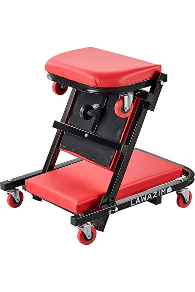 Lawazim مقعد سيارة كريبر - 40 بوصة - أحمر وأسود - مقعد ميكانيكي متحرك 2 في 1 ...