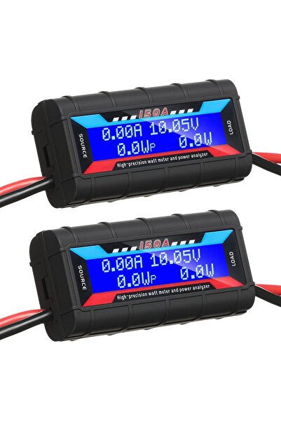 TERRIFI محلل التيار 2 قطعة 150A محلل طاقة عالي الدقة مع شاشة LCD بإضاءة خلفية