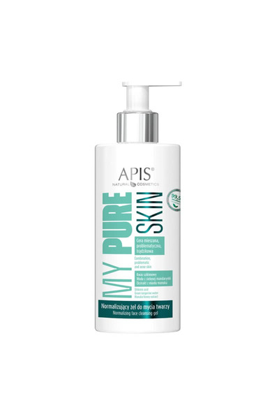 Apis Natural Cosmetics Gel normalizant de curatare My Pure Skin pentru ten mi...