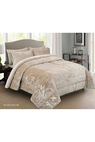LUXURY Double winter bedspread made of soft velvet, 240x260