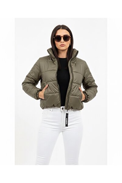 PELTEX Women's Stand Collar Short Puffer Jacket