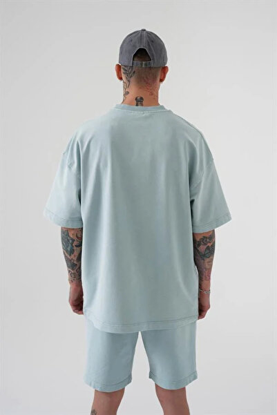 Machinist Ανδρικό μπλουζάκι Luxury Basic Washable oversized Ανοιχτό μπλε