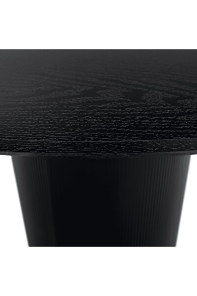DacEnergy Dining table, black, diameter 120 cm, MAHIR TYPE 2