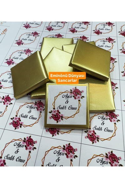 EMİNÖNÜ DÜNYASI Altın Renkli Madlen Çikolata 200 Adet