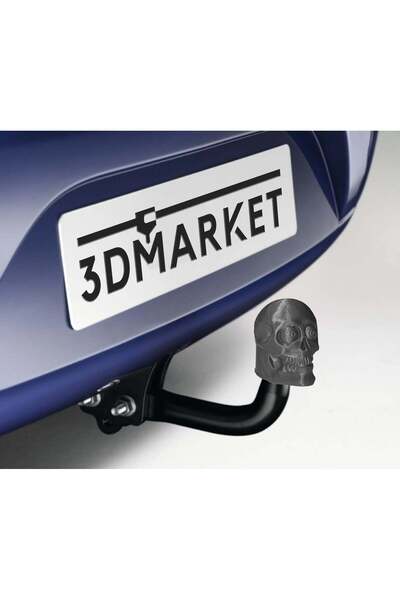 3DMarket Skull Tow Hook Ornament
