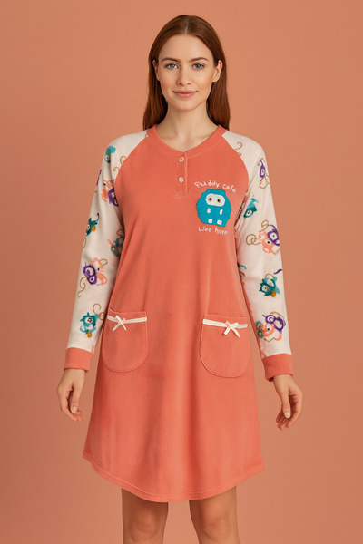 NAZAR PİJAMA POLAR GECELİK