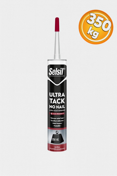 Selsil Ultra Güçlü Yapıştırıcı Silikon Mastik 350 Kg Taşıma Kapasiteli Siliko...