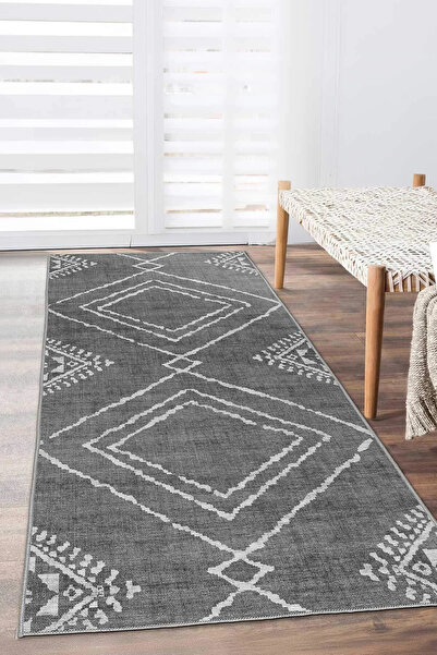 Decomia Home Covor lavabil antiderapant, model etnic, covor pentru living, covor pentru bucătărie, covor pentru hol