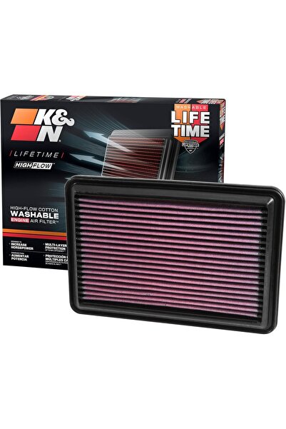 K&N فلتر هواء المحرك، قابل للغسل وإعادة الاستخدام، متوافق مع نيسان/رينو L4 مو...