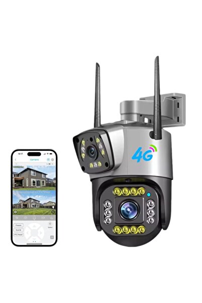 LONDEMM LONDEMM Dual Video Surveillance Camera With 4G SIM Card, 4MP Full HD