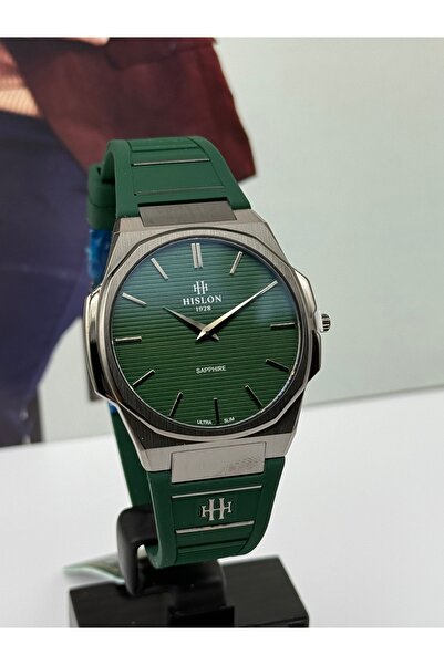 Hislon Ultra Slim Green Watch 3 Atm Waterproof with 3 Years Warranty