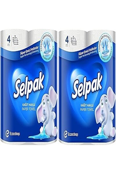 Selpak Paper Towel 3ply 2 Rolls Absorbent & Strong Kitchen Towels for Efficient Cleaning