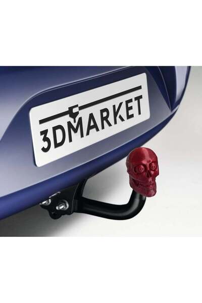 3DMarket Tow hitch ornament - Skull