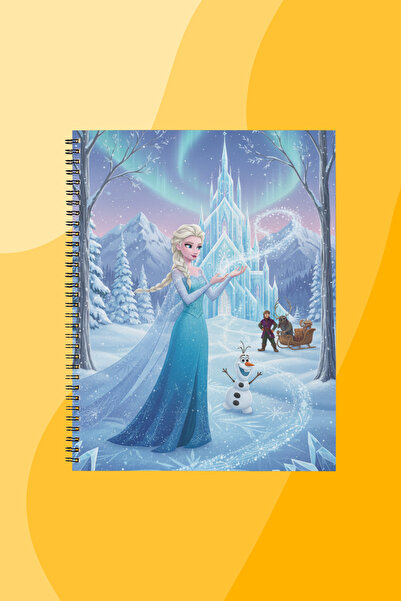 SEKİZELLİİKİ Elsa -BASKILI TASARIM DEFTER