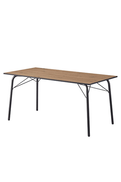 DacEnergy Dining table, artisan oak / black, 160x80x75 cm, NALAK YTIP 3