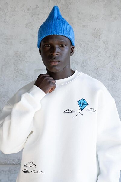 Machinist Kite Embroidered Sweat Ecru