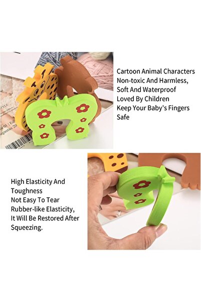 Generic 7-piece Cartoon Animal Door Finger Pinch Protectors (EVA Foam)