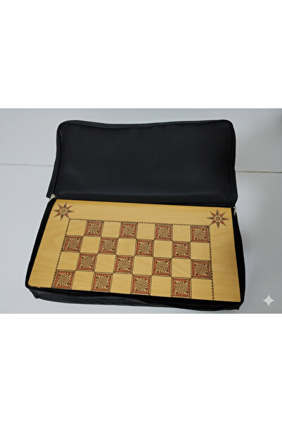 RS JANTİ STORE Bag and Puls and Dice Bag for Backgammon 50X25X7Cm Classic Backgammon Case