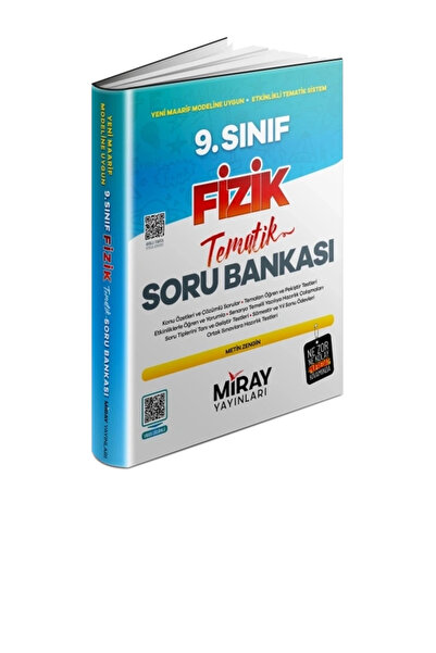 Miray Yayınları Miray 9. Sınıf Fizik Tematik Konu Özetli Soru Bankası 2025 Gü...