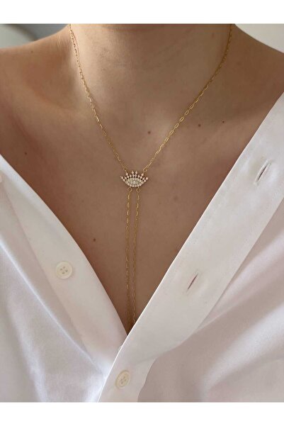 CHARMLUCKY Stone Eye and Necklace