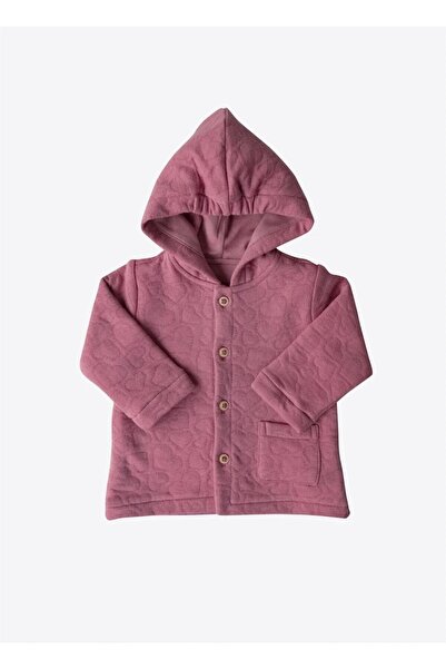 kitikate كارديجان ليفون العضوي باللون الوردي