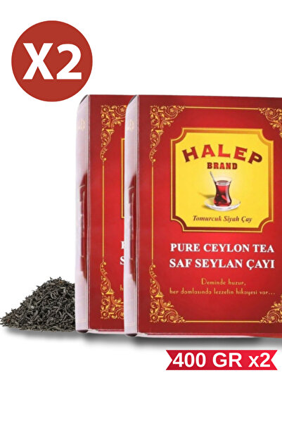 HALEP Ceylon Ithal Sri Lanka Siyah Yaprak Seylan Çayı Tomurcuk Kaçak Çay 400 gr 2 Adet
