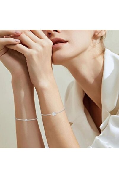 OSIRION Women's 925 sterling silver Star bracelet with zircon, jewelry gift Set