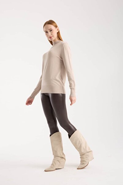 Denivy Soft Half Fisherman Sweater