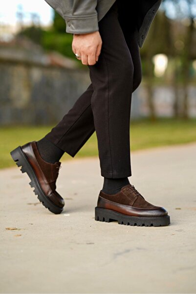 Ahmed Hamdi Bey Anton Brown Men's Leather Shoes